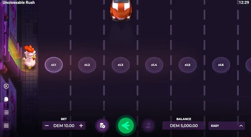 Uncrossable Rush strategia – Uncrossable Rush bez celu Cash Out: dlaczego nie działa